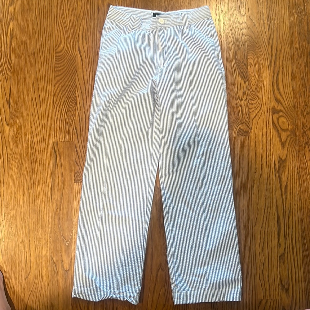 Boys Eland Seersucker pants size 8